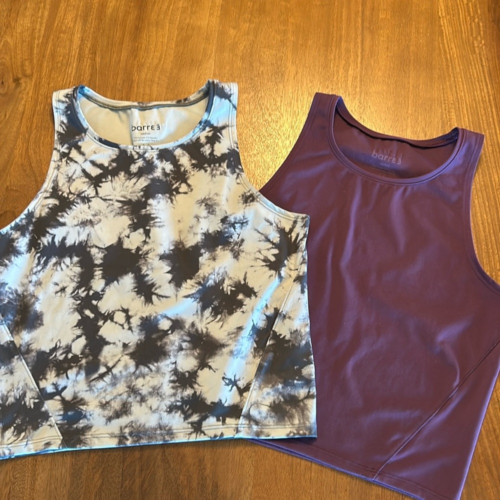 Barre3 fitted crop tanks